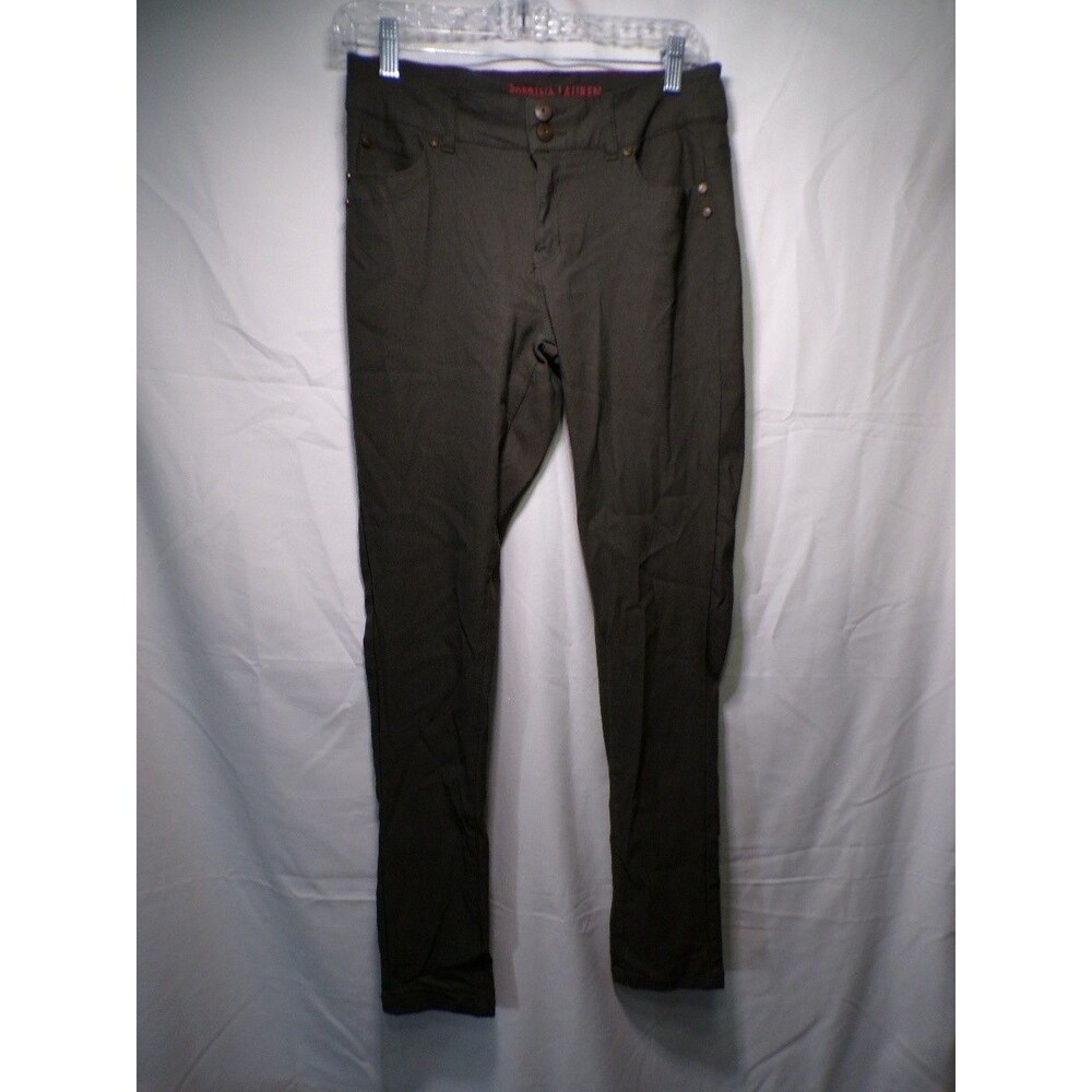 Sabrina Lauren Women's Skinny Pants Size 10 Olive Green Stretch - Picture 1 of 7